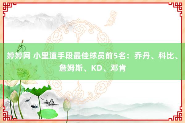 婷婷网 小里道手段最佳球员前5名：乔丹、科比、詹姆斯、KD、邓肯