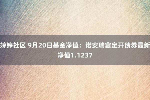 婷婷社区 9月20日基金净值：诺安瑞鑫定开债券最新净值1.1237