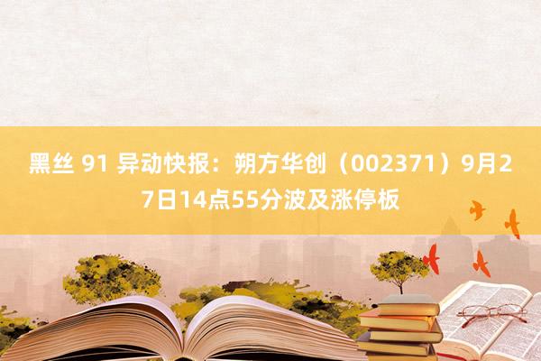 黑丝 91 异动快报：朔方华创（002371）9月27日14点55分波及涨停板