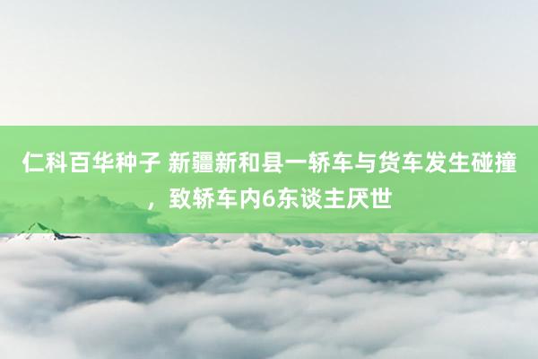 仁科百华种子 新疆新和县一轿车与货车发生碰撞，致轿车内6东谈主厌世