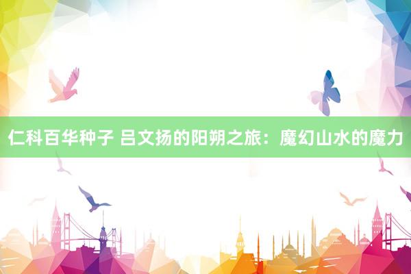 仁科百华种子 吕文扬的阳朔之旅：魔幻山水的魔力