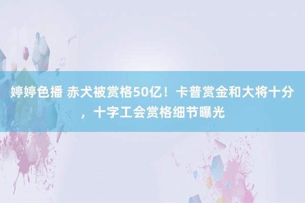 婷婷色播 赤犬被赏格50亿！卡普赏金和大将十分，十字工会赏格细节曝光