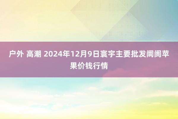 户外 高潮 2024年12月9日寰宇主要批发阛阓苹果价钱行情