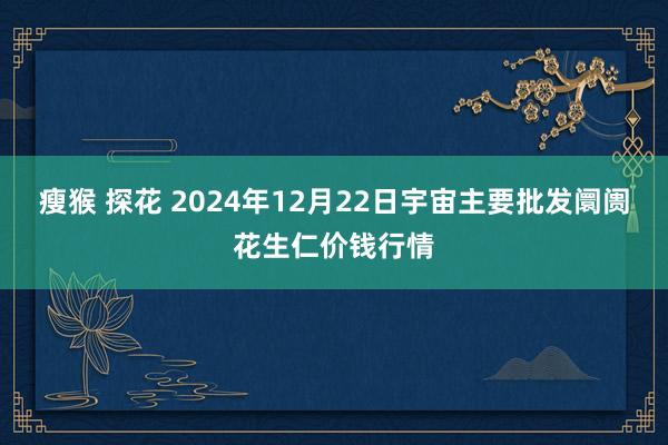 瘦猴 探花 2024年12月22日宇宙主要批发阛阓花生仁价钱行情