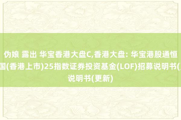 伪娘 露出 华宝香港大盘C,香港大盘: 华宝港股通恒生中国(香港上市)25指数证券投资基金(LOF)招募说明书(更新)