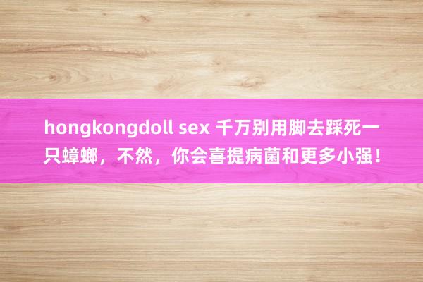 hongkongdoll sex 千万别用脚去踩死一只蟑螂，不然，你会喜提病菌和更多小强！