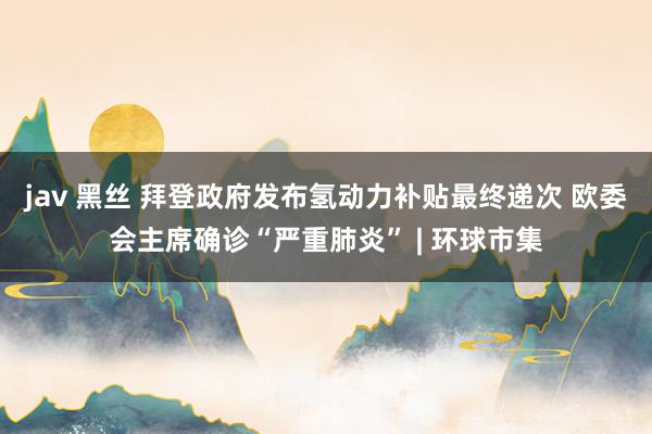 jav 黑丝 拜登政府发布氢动力补贴最终递次 欧委会主席确诊“严重肺炎” | 环球市集