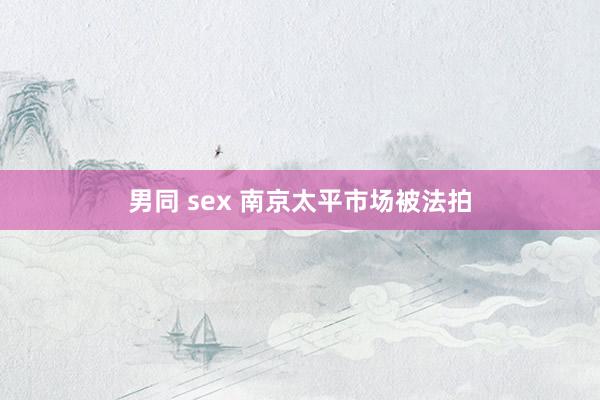 男同 sex 南京太平市场被法拍