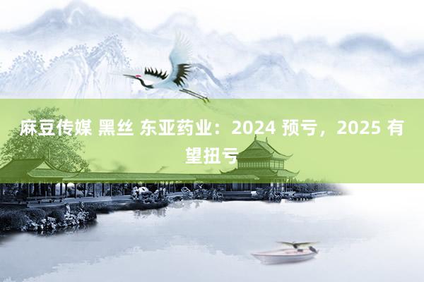 麻豆传媒 黑丝 东亚药业：2024 预亏，2025 有望扭亏