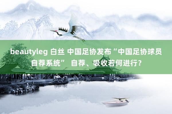 beautyleg 白丝 中国足协发布“中国足协球员自荐系统”  自荐、吸收若何进行？