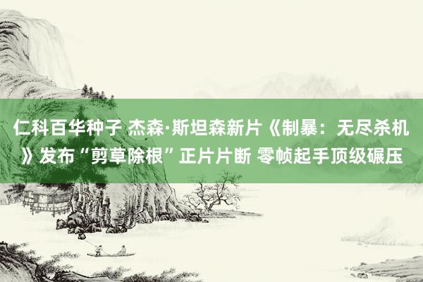 仁科百华种子 杰森·斯坦森新片《制暴：无尽杀机》发布“剪草除根”正片片断 零帧起手顶级碾压