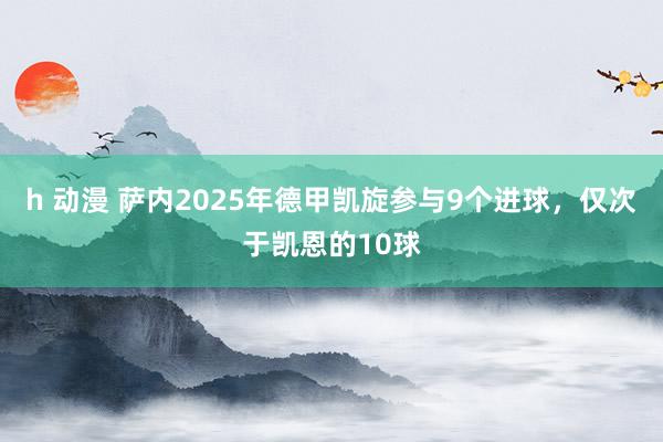 h 动漫 萨内2025年德甲凯旋参与9个进球，仅次于凯恩的10球