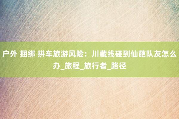 户外 捆绑 拼车旅游风险：川藏线碰到仙葩队友怎么办_旅程_旅行者_路径