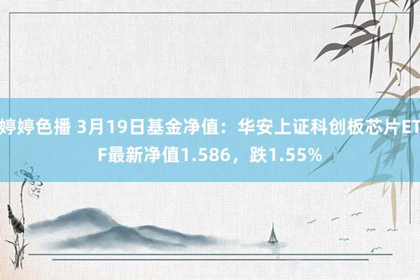 婷婷色播 3月19日基金净值：华安上证科创板芯片ETF最新净值1.586，跌1.55%