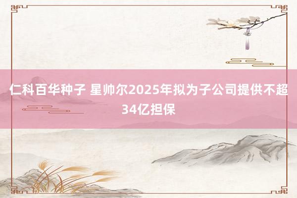 仁科百华种子 星帅尔2025年拟为子公司提供不超34亿担保