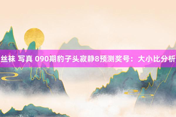 丝袜 写真 090期豹子头寂静8预测奖号：大小比分析