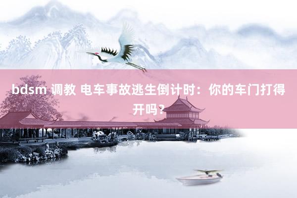 bdsm 调教 电车事故逃生倒计时：你的车门打得开吗？