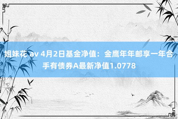 姐妹花 av 4月2日基金净值：金鹰年年邮享一年合手有债券A最新净值1.0778